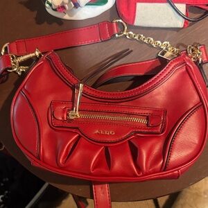 Aldo Red Shoulder Bag